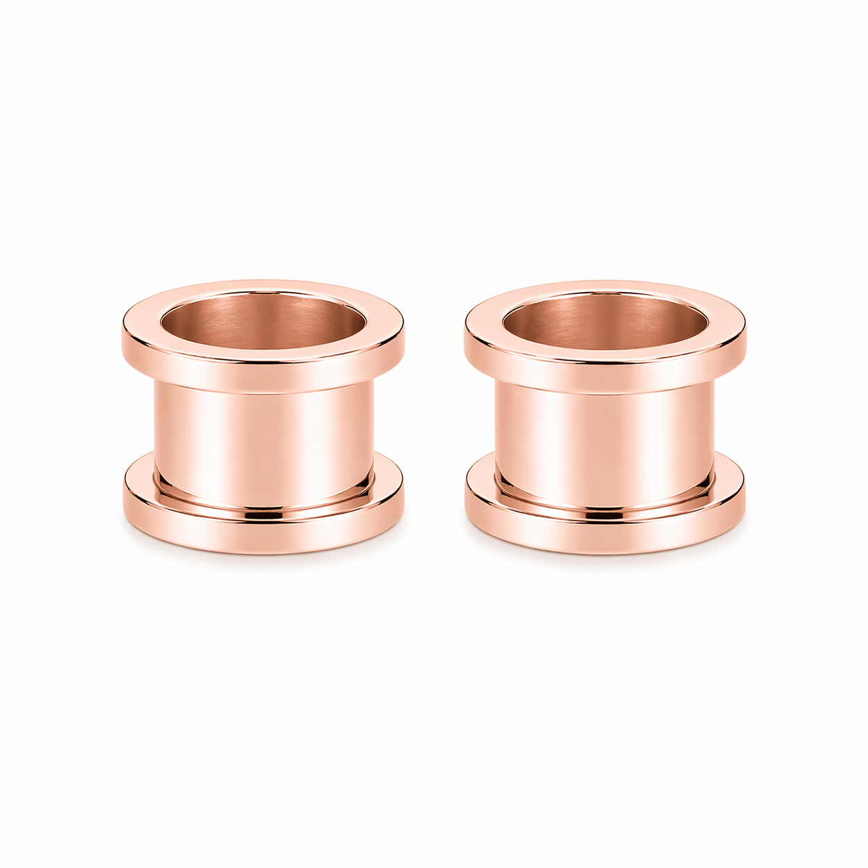 The Prestige Halo Diamond Tunnels - 14k Rose Gold & White Diamonds